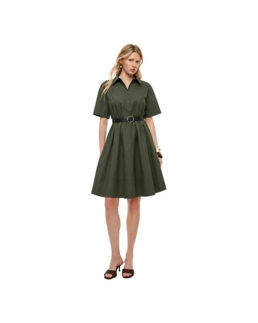 Imperial Green Shirt Dresses