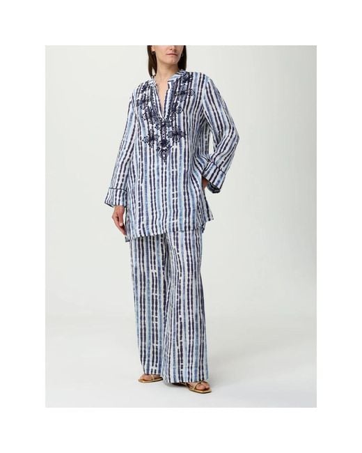 Maliparmi Blue Blouses
