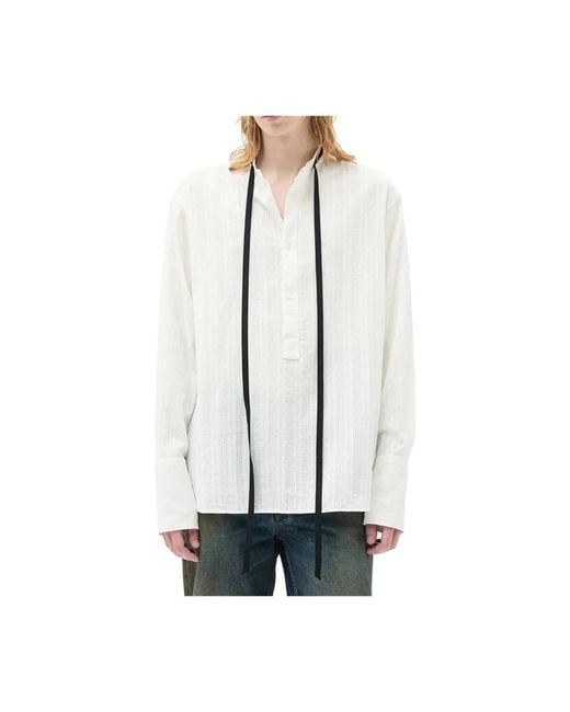 Ann Demeulemeester White Casual Shirts for men