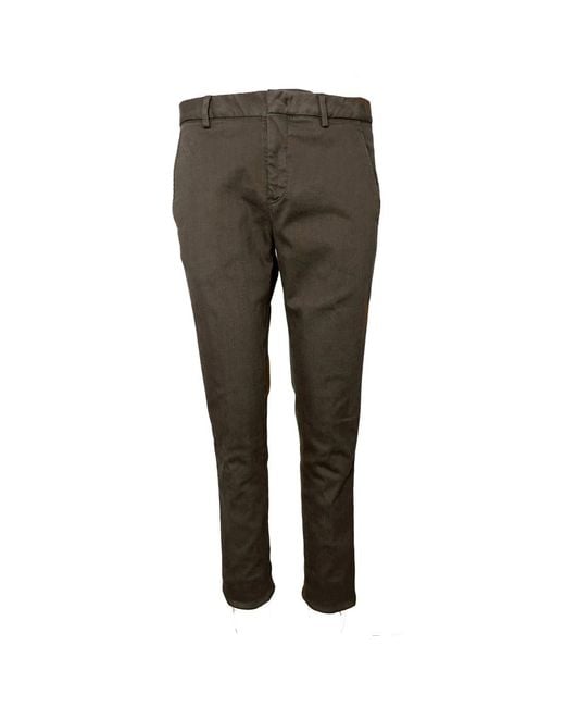 PT01 Broeken ,Bruin ,Katoen Wonder Fit Chino's in het Gray voor heren