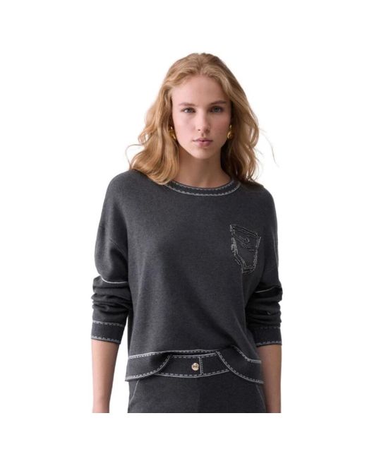 Liu Jo Black Round-Neck Knitwear