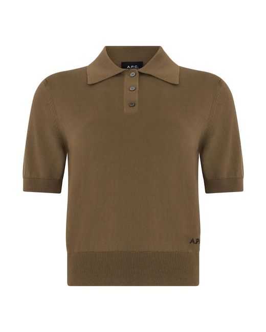 A.P.C. Green Polo Shirts
