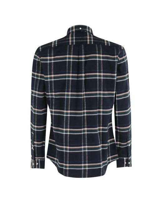 Barbour Geruite Ronan Overhemd in het Blue voor heren