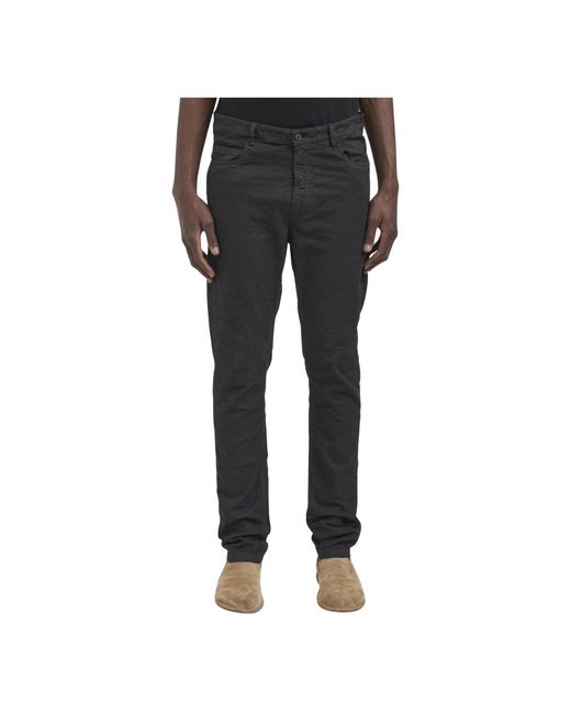 Poeme Bohemien Black Slim-Fit Trousers for men