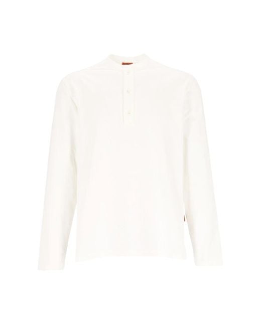 Barena White Long Sleeve T-Shirts for men