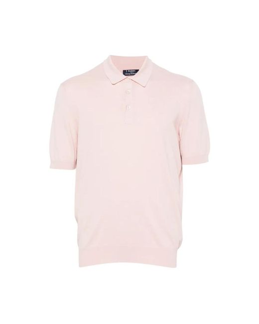 Barba Napoli Pink Polo Shirts for men