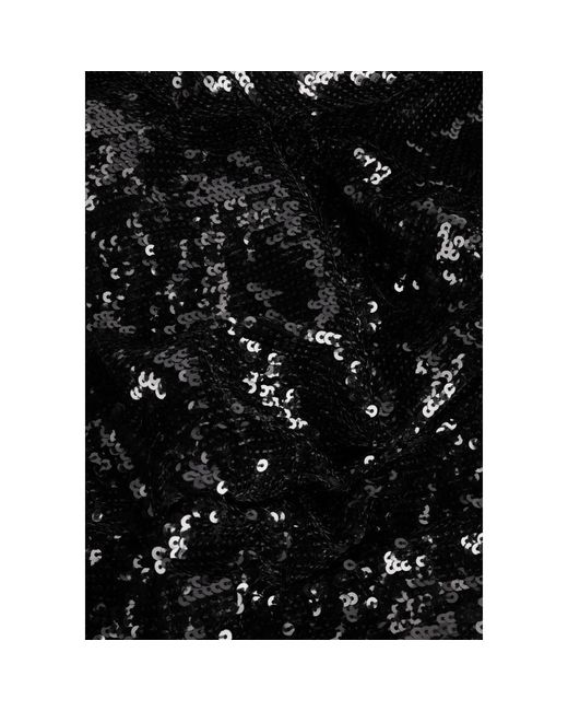 Y.A.S Black Pailletten-Flapperkleid