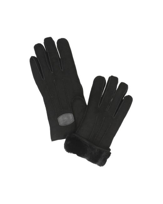 Warmbat Accessoires ,Zwart ,Suède Suède Handschoenen in het Black