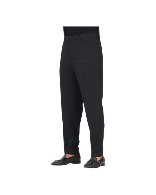 ARMANI EXCHANGE Black Slim-Fit Trousers for men