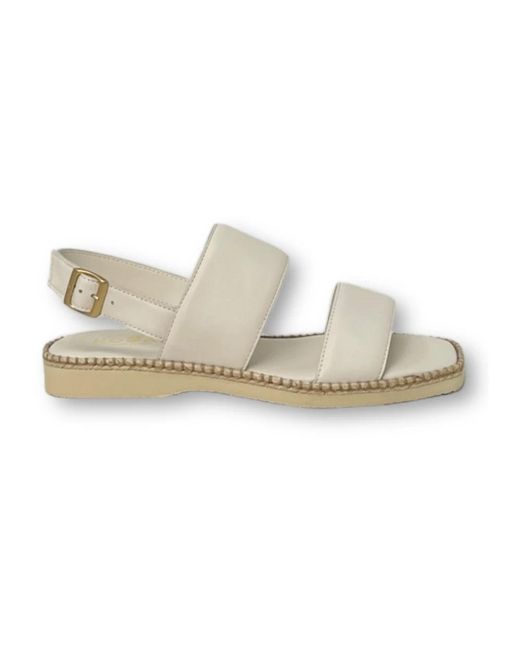 Hogan White Flat Sandals