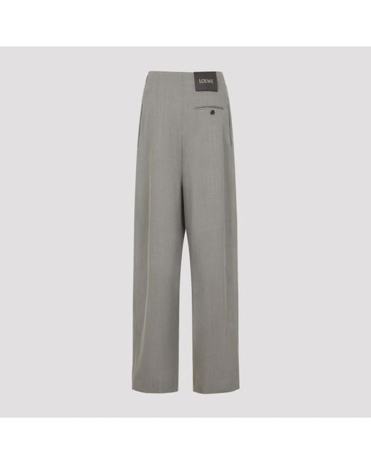 Loewe Gray Wide Trousers
