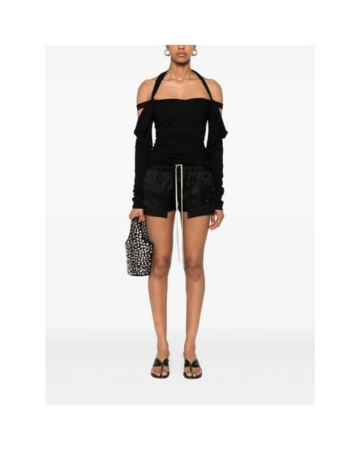Rick Owens Black Short Shorts