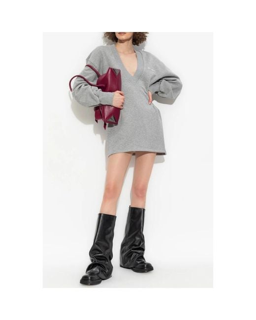 Short Dresses The Attico de color Gray