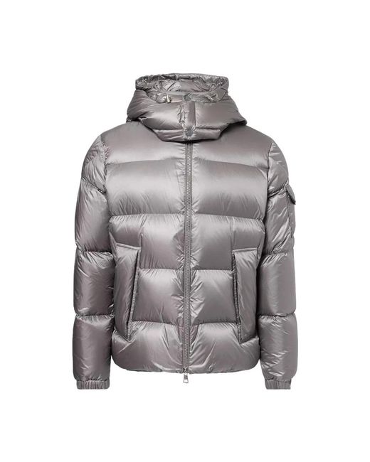 Moncler Gray Down Jackets for men