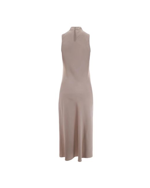 Patrizia Pepe Brown Midi Dresses