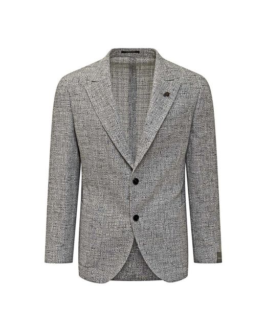 Gabriele Pasini Klassischer Langärmeliger Knopfblazer in Gray für Herren