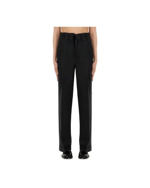 Maison Margiela Black Wide Trousers