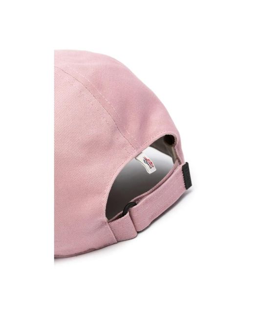 Moncler Rosa baseballkappe mit logo-details in Pink für Herren