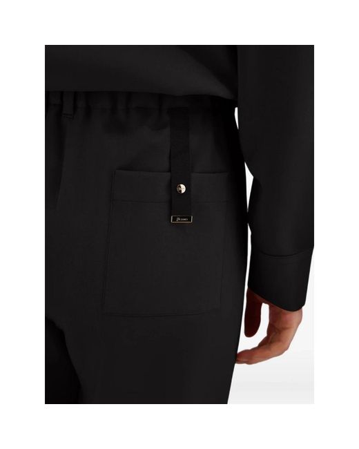 Straight Trousers Herno de color Black