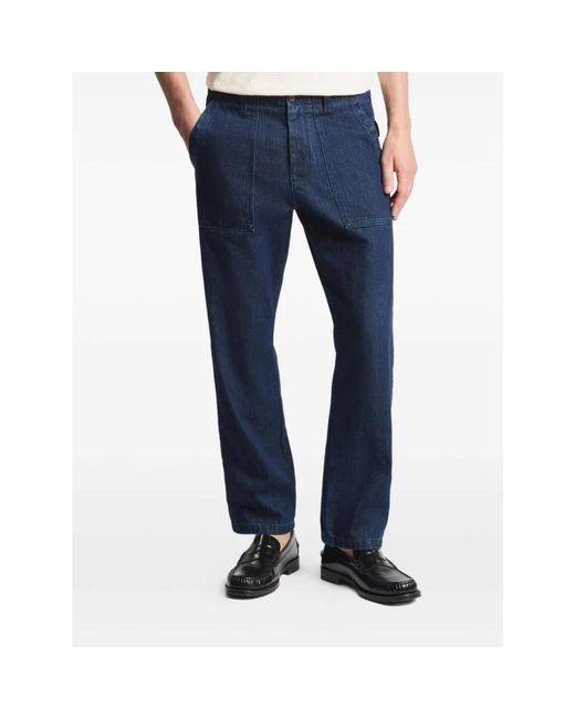 Fay Blue Straight Fit Jeans for men