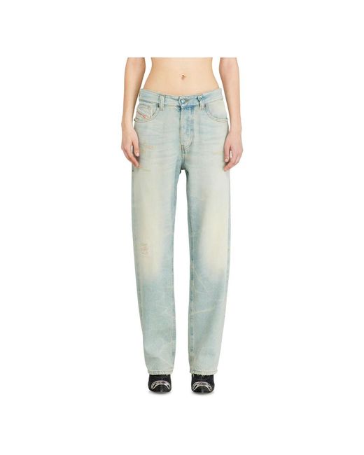 DIESEL Blue Straight Fit Jeans