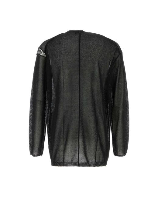 Yohji Yamamoto Black Round-Neck Knitwear for men