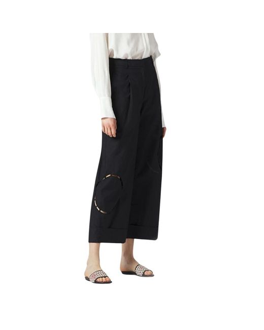 Trousers > cropped trousers Manila Grace en coloris Black