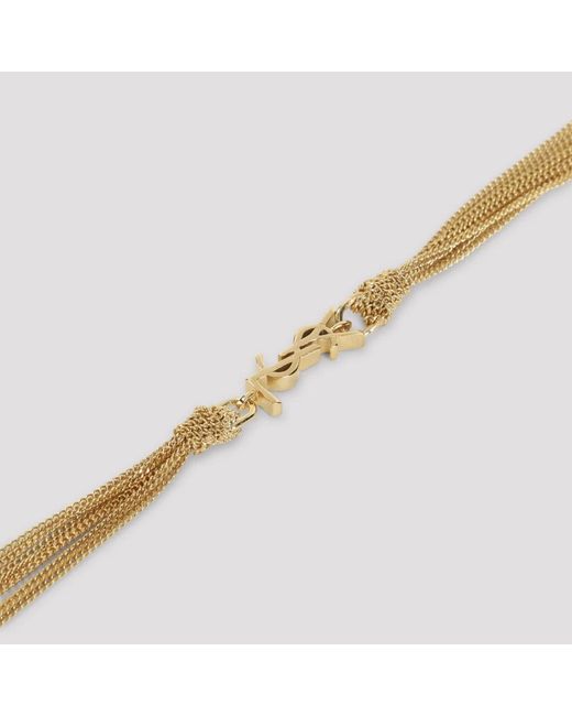 Bracelets Saint Laurent de color Metallic