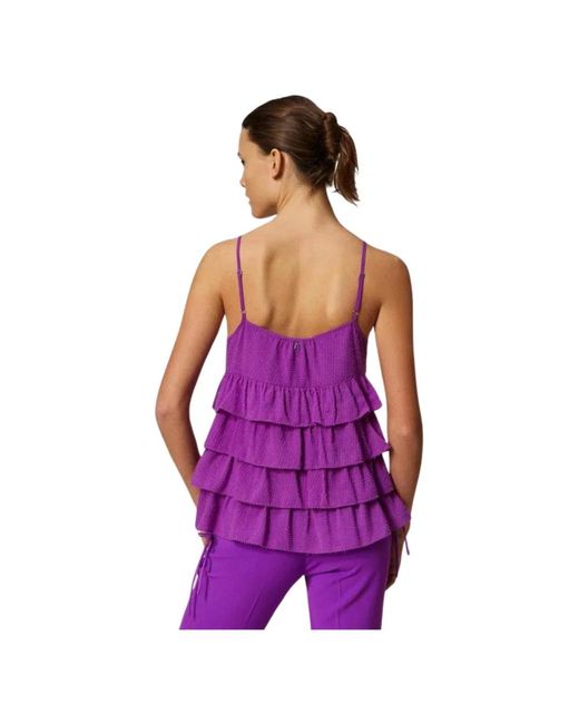 Tops > sleeveless tops Twin Set en coloris Purple