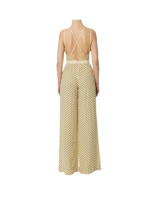 Elisabetta Franchi Metallic Jumpsuits