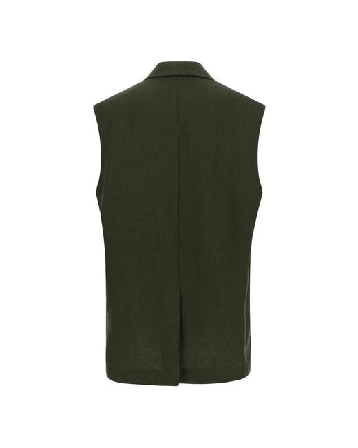 Max Mara Green Waistcoats