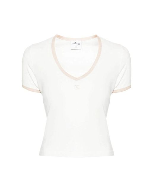 Courreges White T-shirts