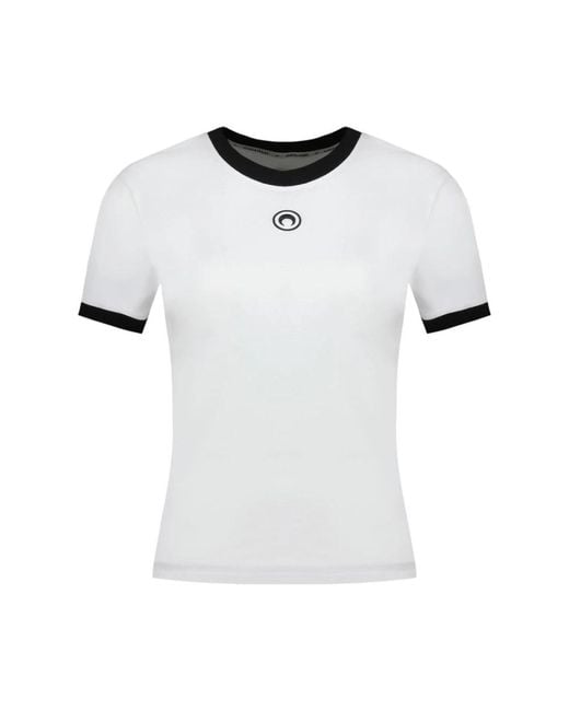 MARINE SERRE T-Shirts in het White