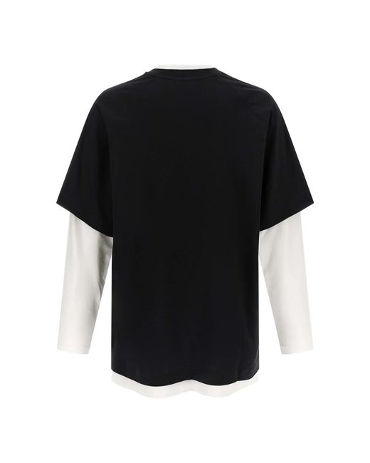 Moschino Black Long Sleeve T-Shirts for men