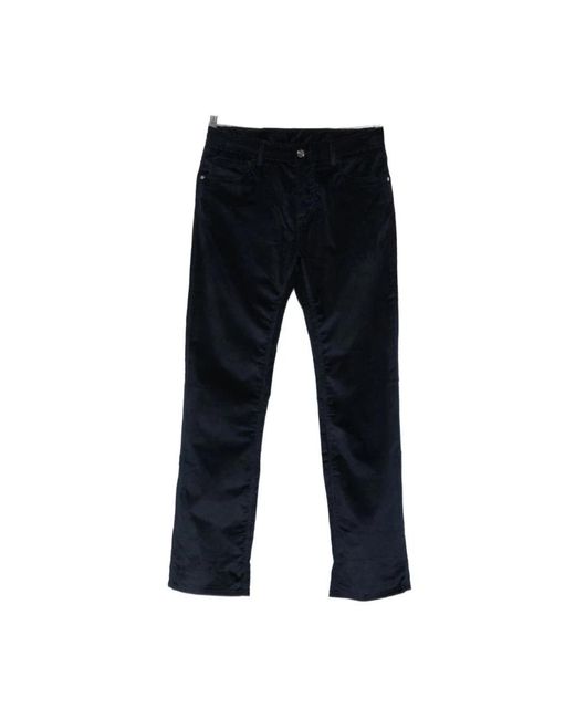 Etro Black Straight Trousers for men