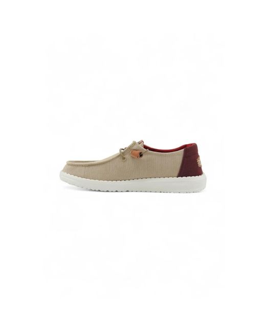 HeyDude Natural Laced Shoes