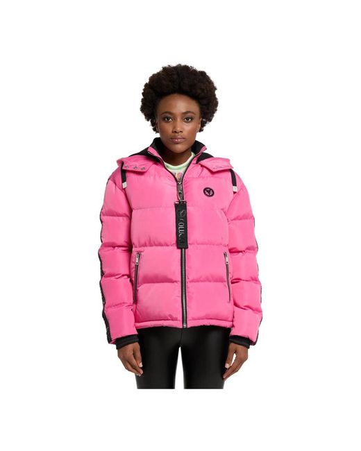 carlo colucci Pink Winter Jackets