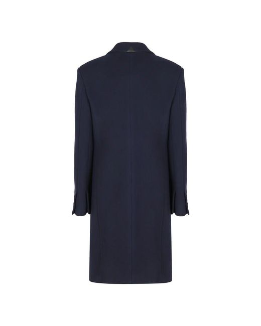 Pinko Blue Wollmantel mit reverskragen