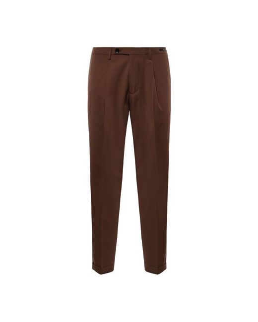 Michael Coal Brown Suit Trousers for men