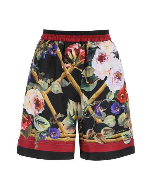 Shorts de pijama rose garden Dolce & Gabbana de color Multicolor