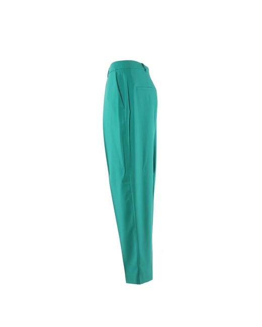 Pinko Green Slim-Fit Trousers
