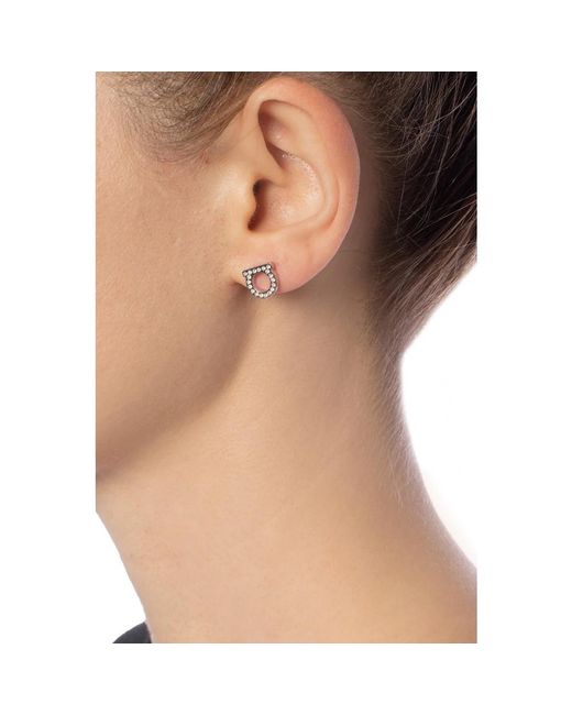 Earrings Ferragamo en coloris White