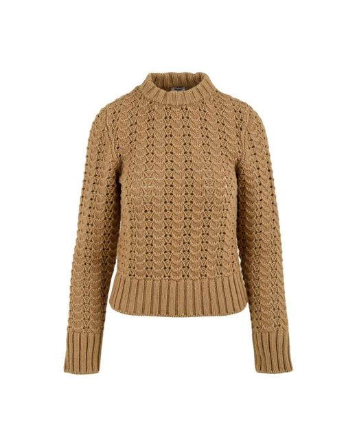 Aspesi Natural Round-Neck Knitwear