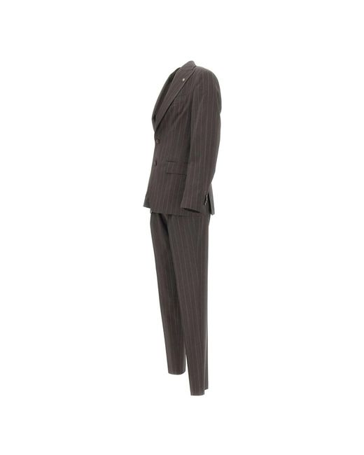 Manuel Ritz Gray Single Breasted Suits for men
