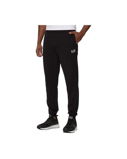 EA7 Black Sweatpants for men