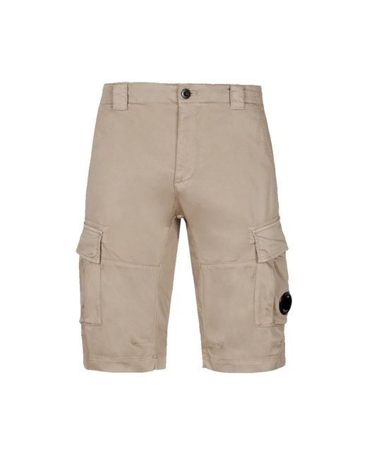 C P Company Natural Casual Shorts for men