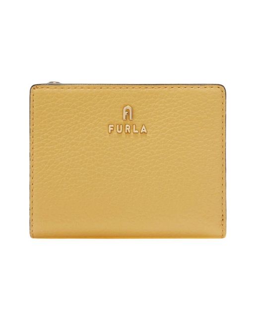 Furla Yellow Camelia Compact Wallet S