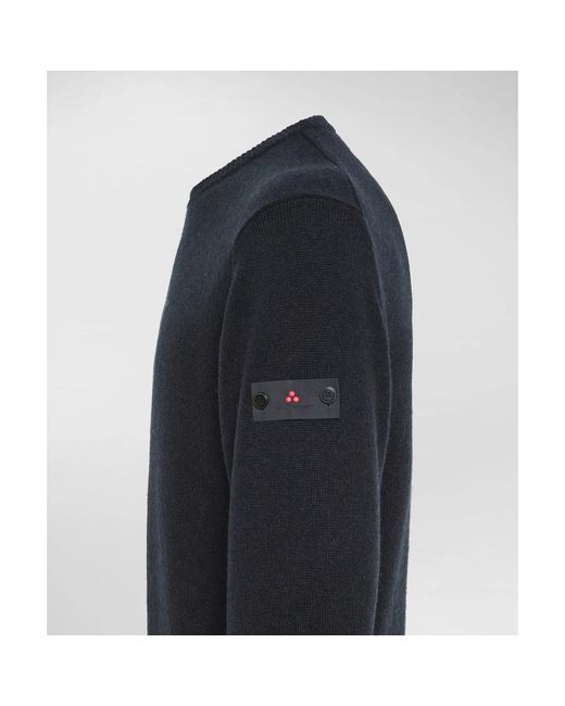 Peuterey Blue Round-Neck Knitwear for men