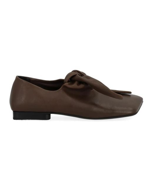 Uma Wang Brown Square Knotted Flat
