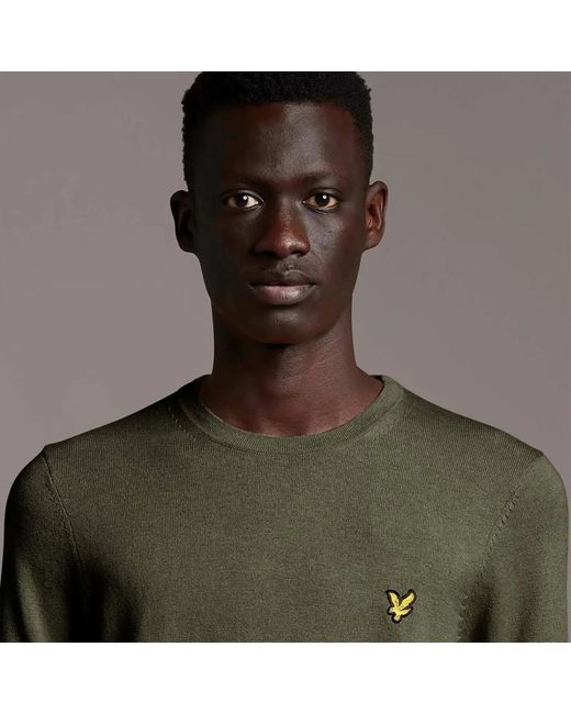 Lyle & Scott Green Round-Neck Knitwear for men